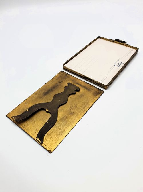 Handsome Antique French Gilt Brass Photo Frame - circa 1900