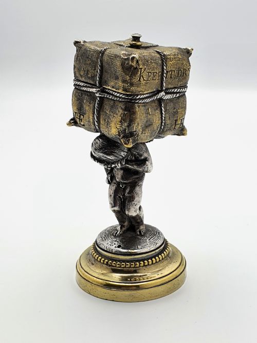 Unique Victorian Cherub Trinket/ Ring Box - English Antique - circa 1880