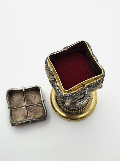 Unique Victorian Cherub Trinket/ Ring Box - English Antique - circa 1880