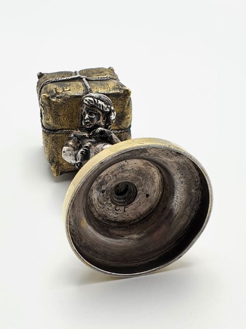 Unique Victorian Cherub Trinket/ Ring Box - English Antique - circa 1880