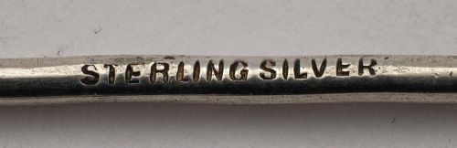 Harrods sterling silver cocktail sticks - circa 1930