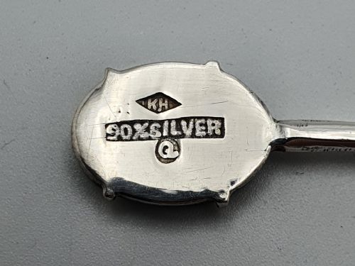 Pretty Hong Kong Jade and Silver Spoons - circa 1920