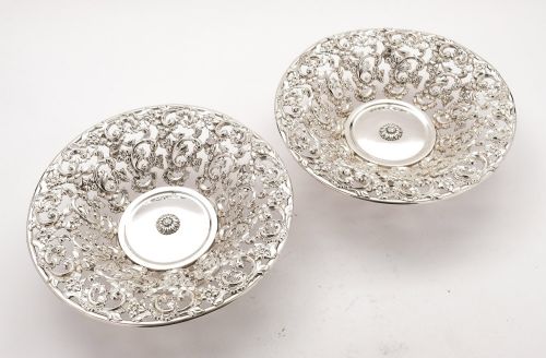 A Stunning Pair of Victorian Decorative Dishes - circa 1890