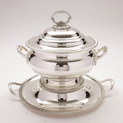 Splendid Large Antique Victorian Tureen on Stand - circa 1880