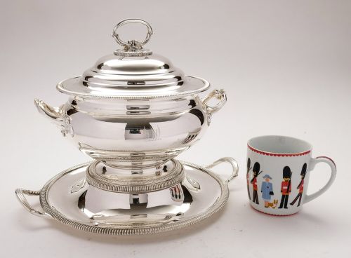 Splendid Large Antique Victorian Tureen on Stand - circa 1880