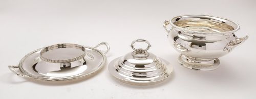 Splendid Large Antique Victorian Tureen on Stand - circa 1880