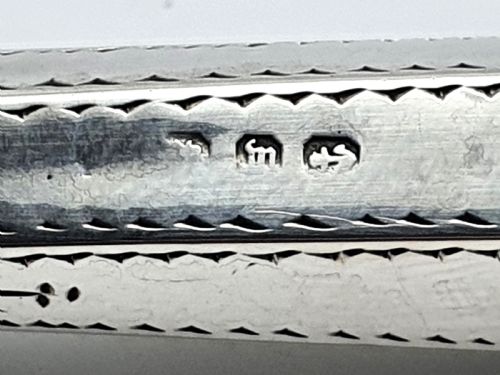 Wonderful Victorian silver and mother of pearl paper knife - English Antique - 1896