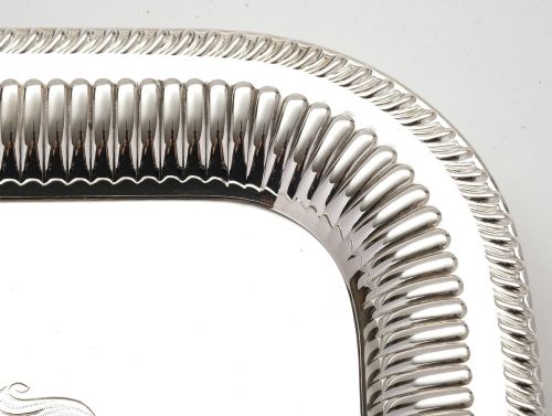 Antique Victorian Silver-Plated Drinks Tray - circa 1890