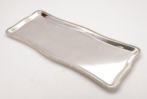 Nice Edwardian silver-plated serving tray - English Antique - circa 1905