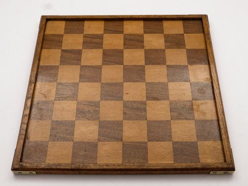 Good Victorian Wooden Chess Board - circa 1890