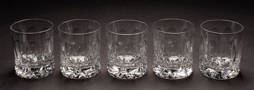 Nice Set of 5 Cut Glass Tumblers - circa 1920