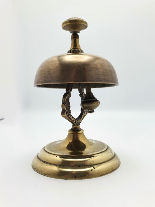 Good Victorian Brass and Bronze Counter Bell - circa 1890