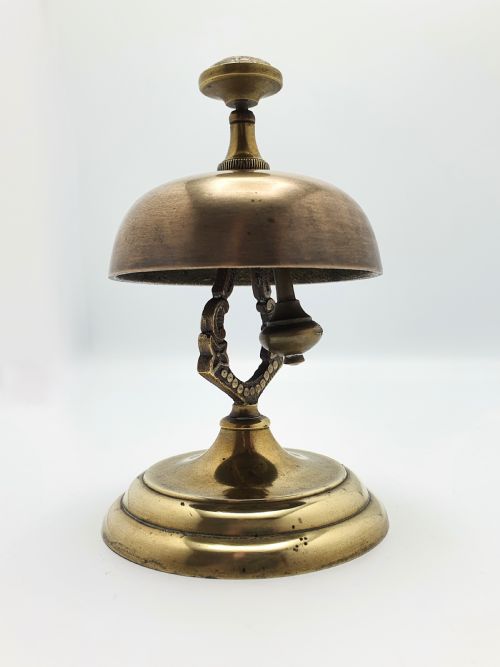 Good Victorian Brass and Bronze Counter Bell - circa 1890
