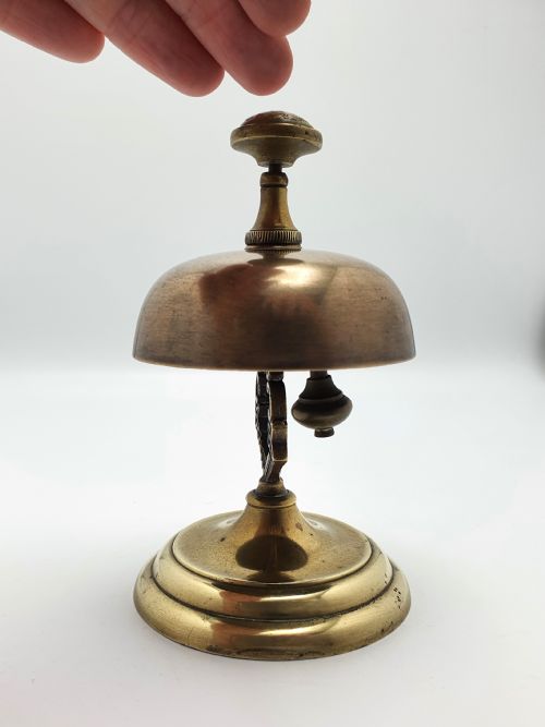 Good Victorian Brass and Bronze Counter Bell - circa 1890
