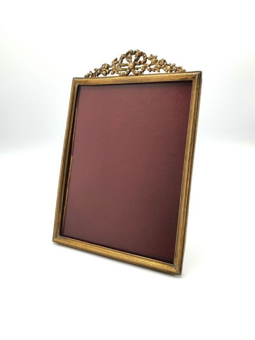 Handsome Antique English Gilt Brass Photo Frame - circa 1900