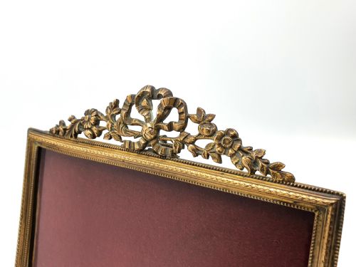 Handsome Antique English Gilt Brass Photo Frame - circa 1900