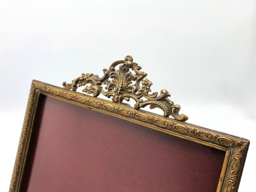 Large Antique English Gilt Brass Photo Frame - circa 1900