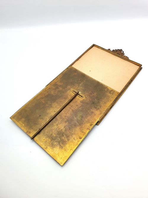 Large Antique English Gilt Brass Photo Frame - circa 1900