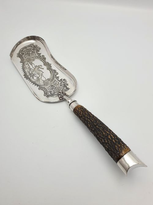 Lovely Edwardian Silver-Plated Crumb Scoop - circa 1905
