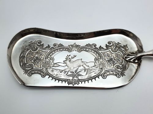 Lovely Edwardian Silver-Plated Crumb Scoop - circa 1905