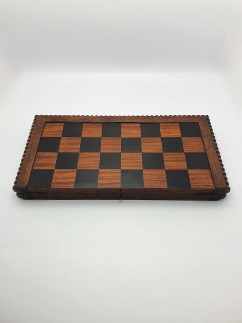 Superb Antique Victorian Folding Chessboard - circa 1870