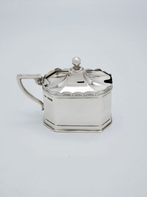 Lovely Art Deco Silver Mustard Pot - 1927