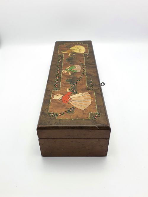 Lovely Dutch Burr Walnut Box - circa 1930