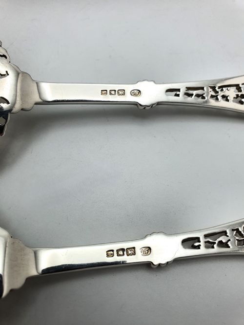 Stunning Pair of Solid Silver Serving Spoons - 1904