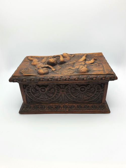 Superb Victorian Oak Tea Caddy - circa 1880