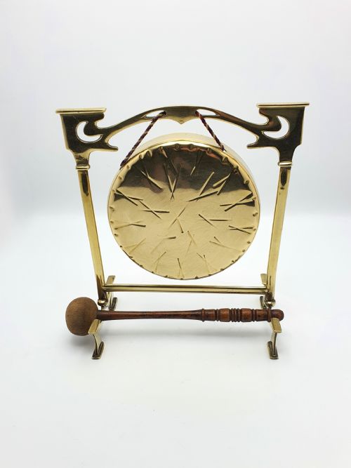 Lovely Edwardian Brass Dinner Gong - circa 1905