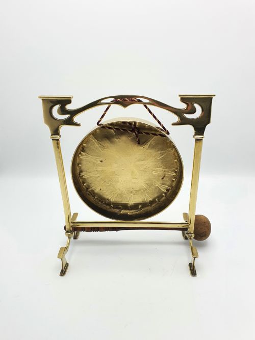 Lovely Edwardian Brass Dinner Gong - circa 1905