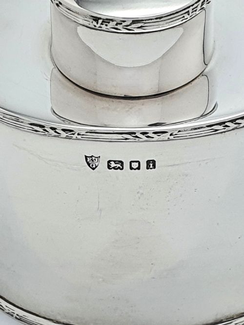 Good Silver Tea Caddy - London 1924