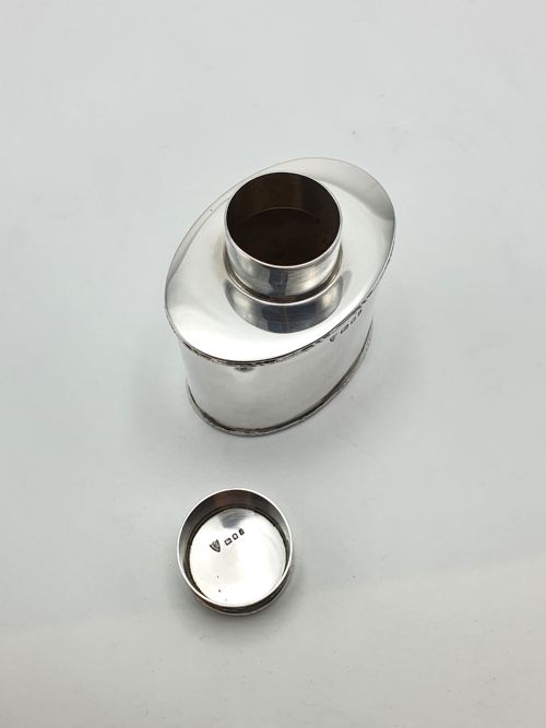 Good Silver Tea Caddy - London 1924
