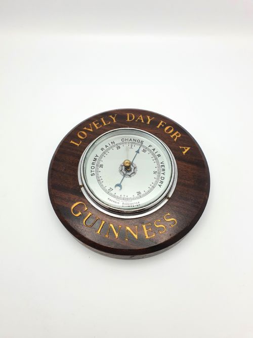 Good Vintage Guinness Advertising Barometer - circa 1950