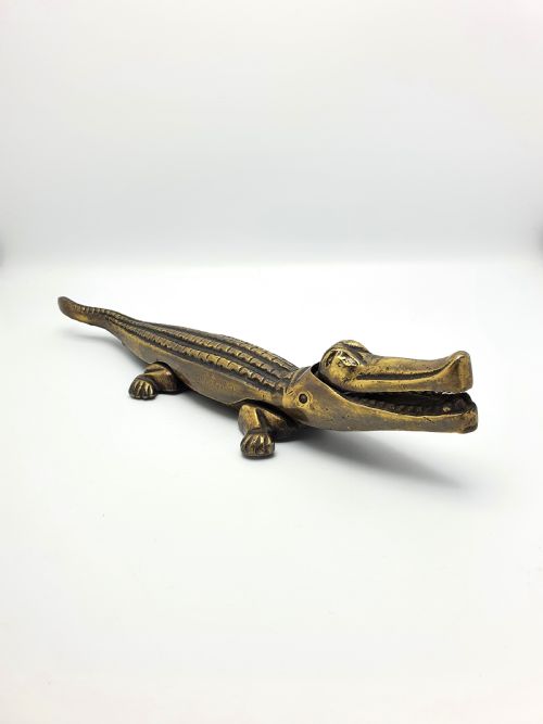 Nice Large Metal Crocodile Nutcracker - circa 1920