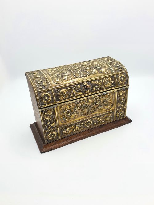 Good English Art Nouveau Edwardian Document Box - circa 1905