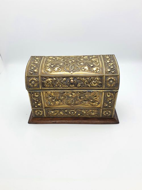 Good English Art Nouveau Edwardian Document Box - circa 1905