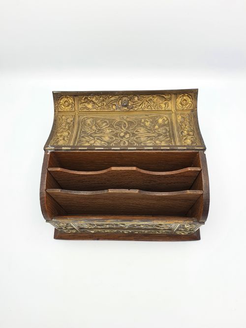 Good English Art Nouveau Edwardian Document Box - circa 1905