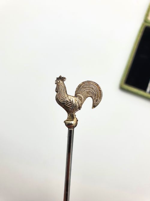 Nice Boxed Set of 6 Sterling Silver Cocktail Sticks - circa 1930