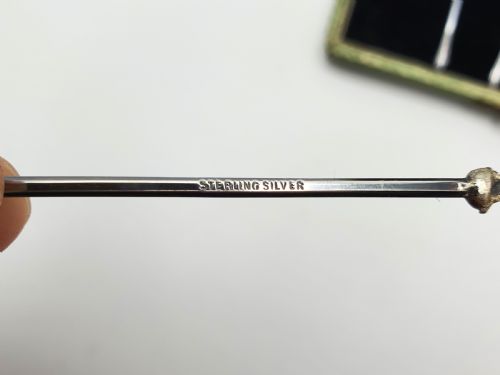 Nice Boxed Set of 6 Sterling Silver Cocktail Sticks - circa 1930