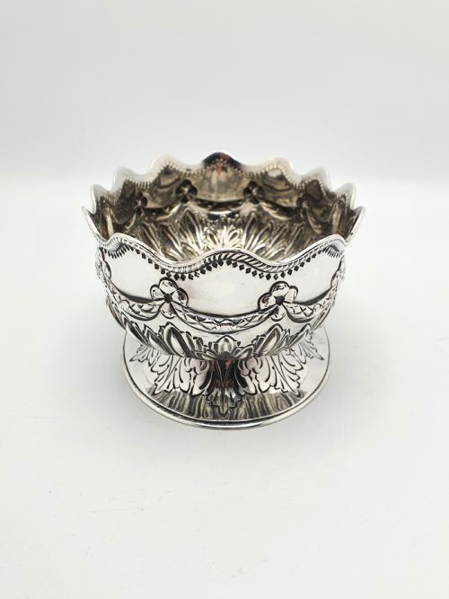 Nice Victorian Oval Silver Bowl - 1884