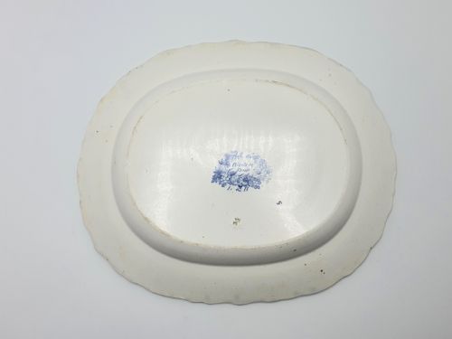 Good Victorian Blue and White China Platter - circa 1860
