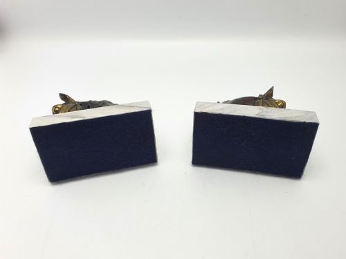 Lovely Pair of French Art Deco Horse Bookends - circa 1930