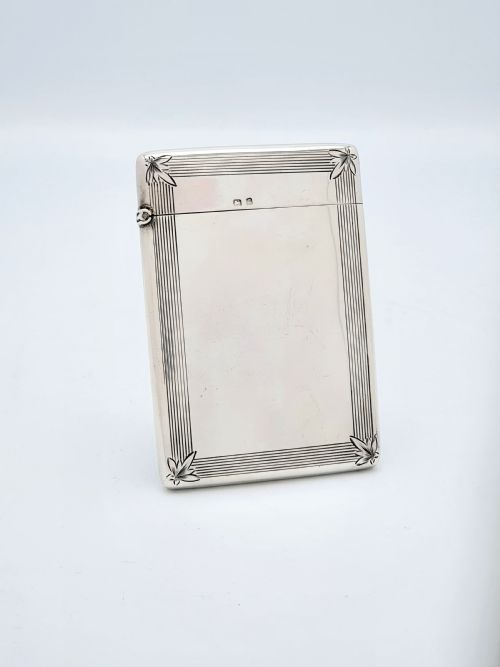 Handsome Edwardian Silver Card Case - 1906