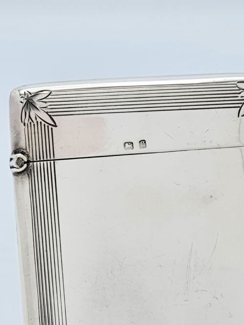 Handsome Edwardian Silver Card Case - 1906