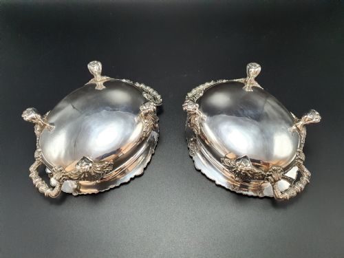Fabulous Pair of Victorian Sauce Tureens - circa 1840