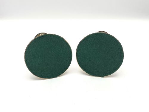 Paar Kerzenständer aus Bronze und Messing mit Achat-Set – um 1880