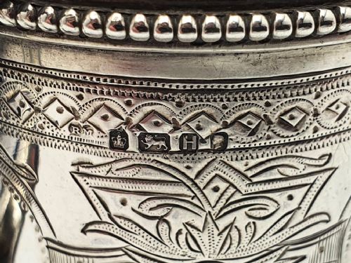 Beautiful Victorian Silver Mustard Pot - Sheffield 1875