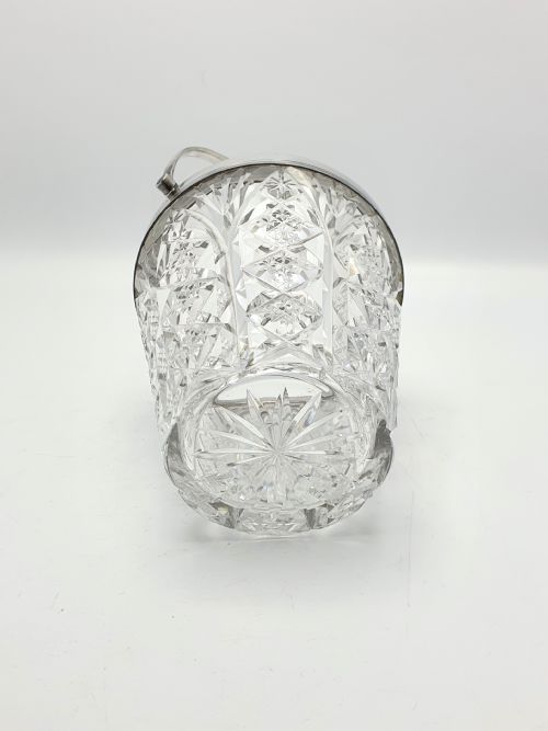 Art Deco Mappin & Webb Cut Glass Ice Bucket - circa 1930