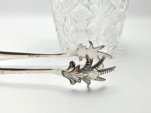 Art Deco Mappin & Webb Cut Glass Ice Bucket - circa 1930